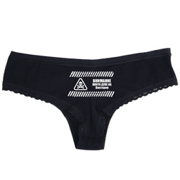 [0609-09-M-BK] Черно дамско бельо с дантела - Якото дупе на - M