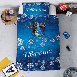 [099171+099169+099170-3] Детско спално бельо - Анимирани герой за момиче с ИМЕ