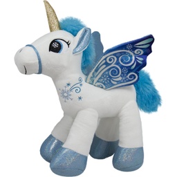 [010813/010814/010815-M] Плюшен еднорог със снежни крила