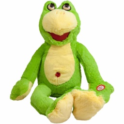 [040606] Интерактивна играчка I Плюшена жаба или маймуна с мигащи очи