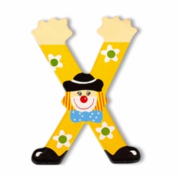 [052520] Декоративна дървена буква - Х