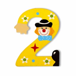 [052532] Декоративна дървена цифра - 2