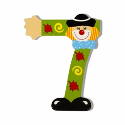 [052537] Декоративна дървена цифра - 7