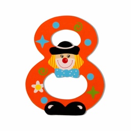 [052538] Декоративна дървена цифра - 8