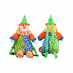 [030704] Плюшена шарена раница  клоун