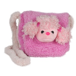 [050714] Розова чанта с дълга дръжка