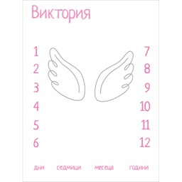 [099142] Платно за снимка - тип Ангелски крила | три цвята