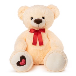 [070142/070143] Плюшено мече с панделка | 2 размера в 2 цвята