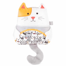 [098403] Бебешка плюшена играчка с черешови костилки KOTKA - Lazy the cat