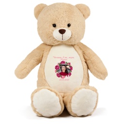 [099106-1-6] Мече /Честит 8-ми март!/ с ваша Снимка - Бежовo