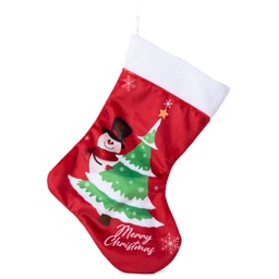 [091211-2] Коледен чорап Снежен човек /Merry Christmas/