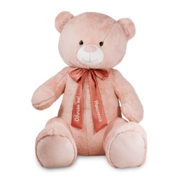 [0090100] Плюшено мече розово с НАДПИС