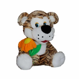 [081238] Голям плюшен тигър с цвете