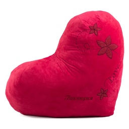 [0081641] Огромно плюшено сърце с ГЛИТЕРЕН надпис