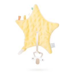 [098614-4] Плюшен държач за биберон - Жълт