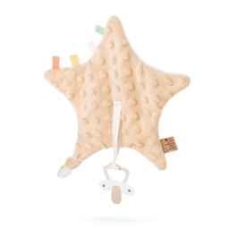 [098614-3] Плюшен държач за биберон - Бежов