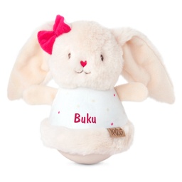 [0098530] Бебешка играчка зайче-невеляшка Роли-Поли с Надпис