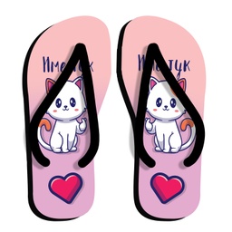 [099238-W-12-4] Дамски джапанки с коте 2&lt;span&gt; - &lt;/span&gt;XL