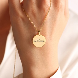 [099258-1] Персонализирано колие - стомана/злато