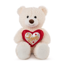 [013101] Мече бяло със сърце