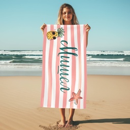 [099137/99276/277/278/279/280/281/282-31] Хавлиена Кърпа - Ананас - Розов