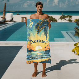 [099280-28] Хавлиена Кърпа - Залез-100% микрофибър-80 x 160 cm