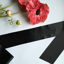 [099233-13] Сатенени ленти за моминско парти-собствен текст&lt;span&gt; - &lt;/span&gt;Черен