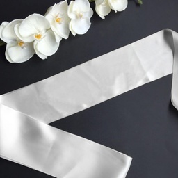[099233-11] Сатенени ленти за моминско парти-собствен текст&lt;span&gt; - &lt;/span&gt;Бял