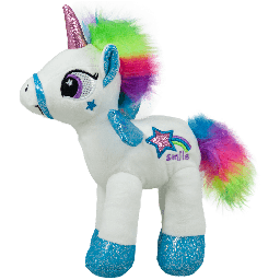 [010812-1/010839] Плюшен еднорог с цветна грива - 24 см І 2 цвята