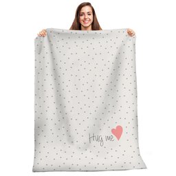 [099295] Плюшено одеяло със сърце - Huggy Bears І 2 цвята - Розов