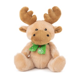 [061219] Коледен елен бежов с шал І 2 размера-16cm