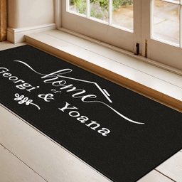 [099221-17] Изтривалка за врата с НАДПИС - Дизайн &quot;Home of...&quot; - Голяма