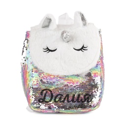 [0010706-1] Раница с пайети с ИМЕ - Еднорог