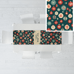 [099200-34] Тишлайфер за маса &quot;Коледни топки&quot;