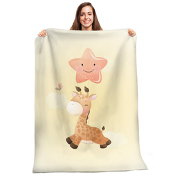 [099264] Плюшено одеяло - Жираф - 100x150 см