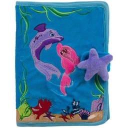 [081252] Плюшена подвързия за тетрадка "Морско дъно"