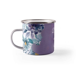 [099212-10] Емайлирано канче с надпис - Женственост