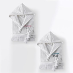 [099177-1] Персонализиран Халат за Баня - Тя и Той