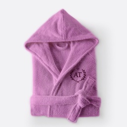 [099177-4] Персонализиран Халат за Баня - Венец със Сърце