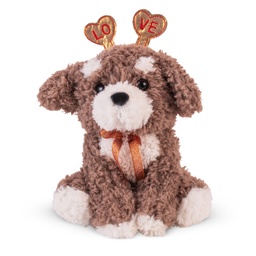 [010285] Плюшено кученце с диадема "Love"