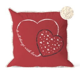 [090786] Декоративната възглавница „Всичко с любов“
