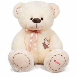 [0070154/0073154] Плюшено мече с апликирано сърце с Име І 2 цвята