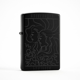 [099423-BK-SV-3] Персонализирана Запалка - Зодия Близнаци