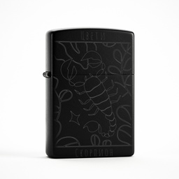 [099423-BK-SV-8] Персонализирана Запалка - Зодия Скорпион