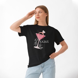 [1290112/F290113-7-8] Черна тениска за Моминско парти - Аз казах да (Oversize)