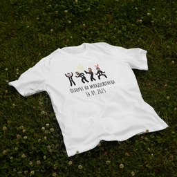 [1290012/F290013-7-10] Бяла тениска за Ергенско парти – Отбор от четирима