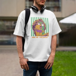 [1290012/F290013-7-23] Бяла тениска - ART 2 (Oversize)