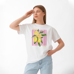 [1290012/F290013-7-22] Бяла тениска - Свежест от Италия