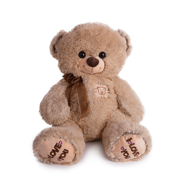 [043148/043149] Плюшено мече с панделка и надпис “Love You” І 2 цвята