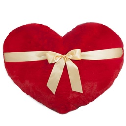 [081637] Червено сърце със златиста панделка със звук